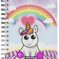 caderno personalizado unicornio