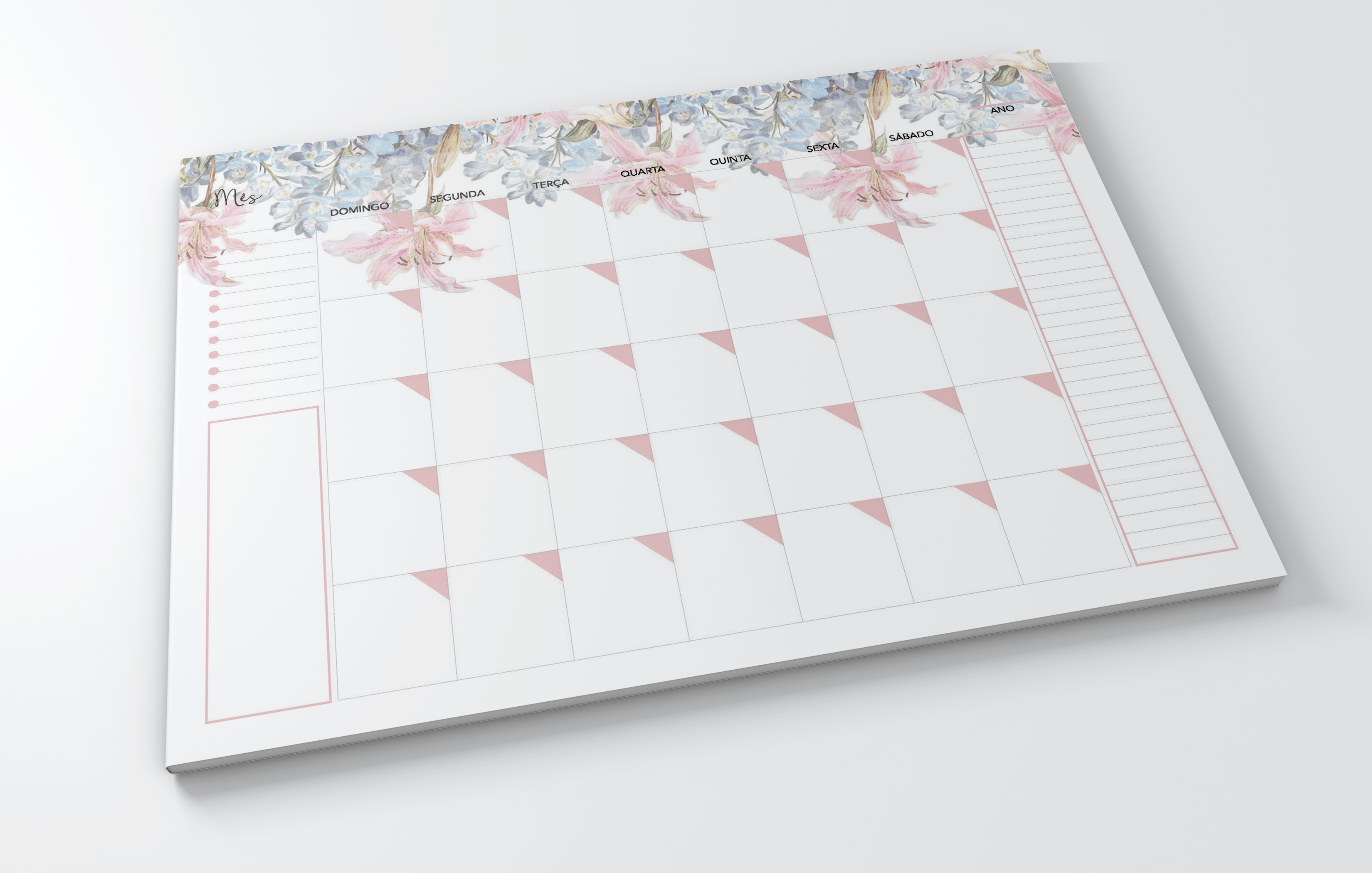 Calendario perpetuo planner mensual